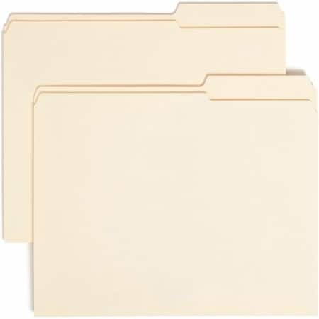 Samsill 8-1/2 x 11in, Letter Size, Manila, File Folders with Top Tab SMD10386